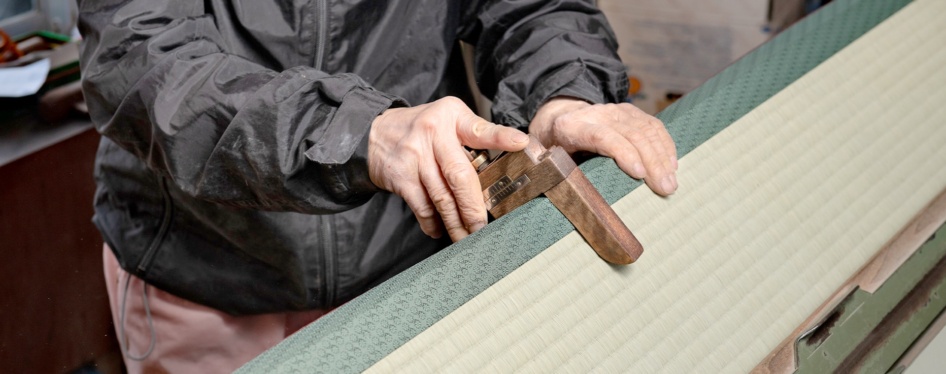 畳を作る職人の技